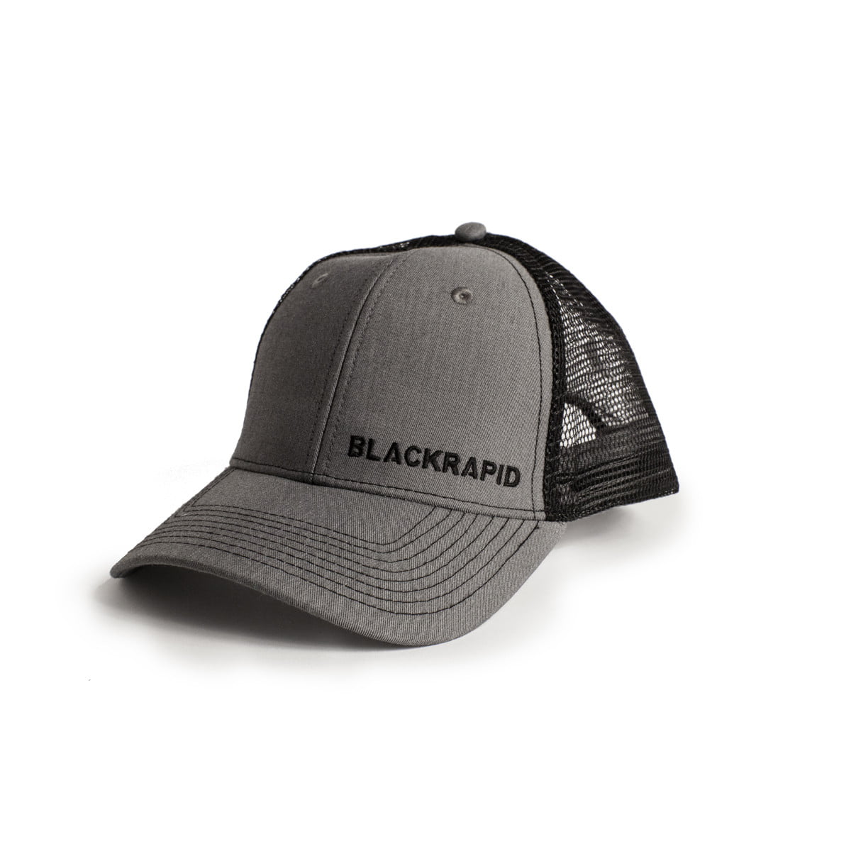 black mesh trucker hat