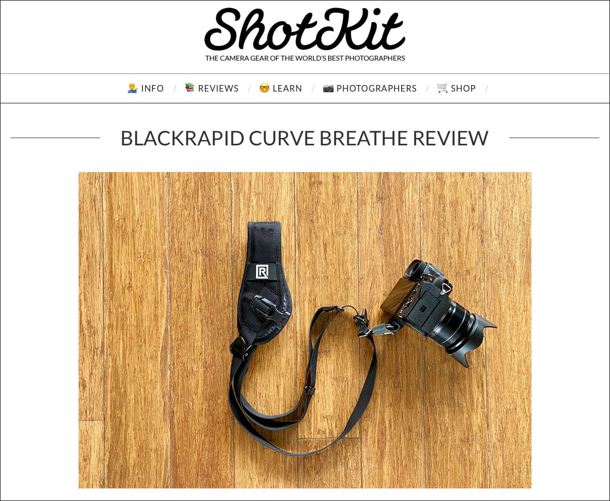 Shotkit Review of BlackRapid Curve Breathe 1 Shotkit Review of BlackRapid Curve Breathe 1