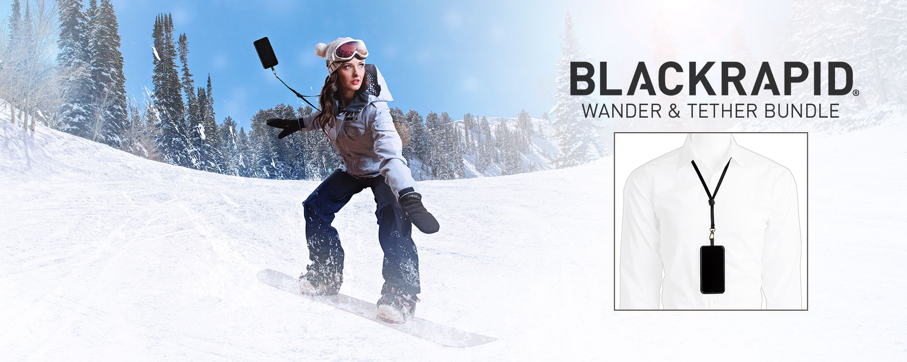 BlackRapid Wander Deluxe Bundle - Tether System For Smartphone in Case 1