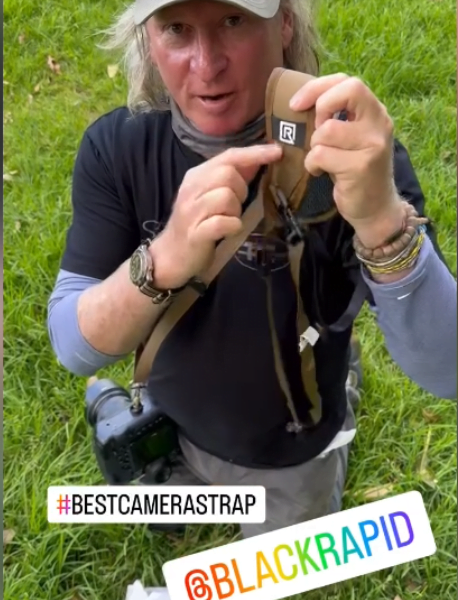 BLACKRAPID Brand Ambassador - Jasin Boland receives his new signature camera strap