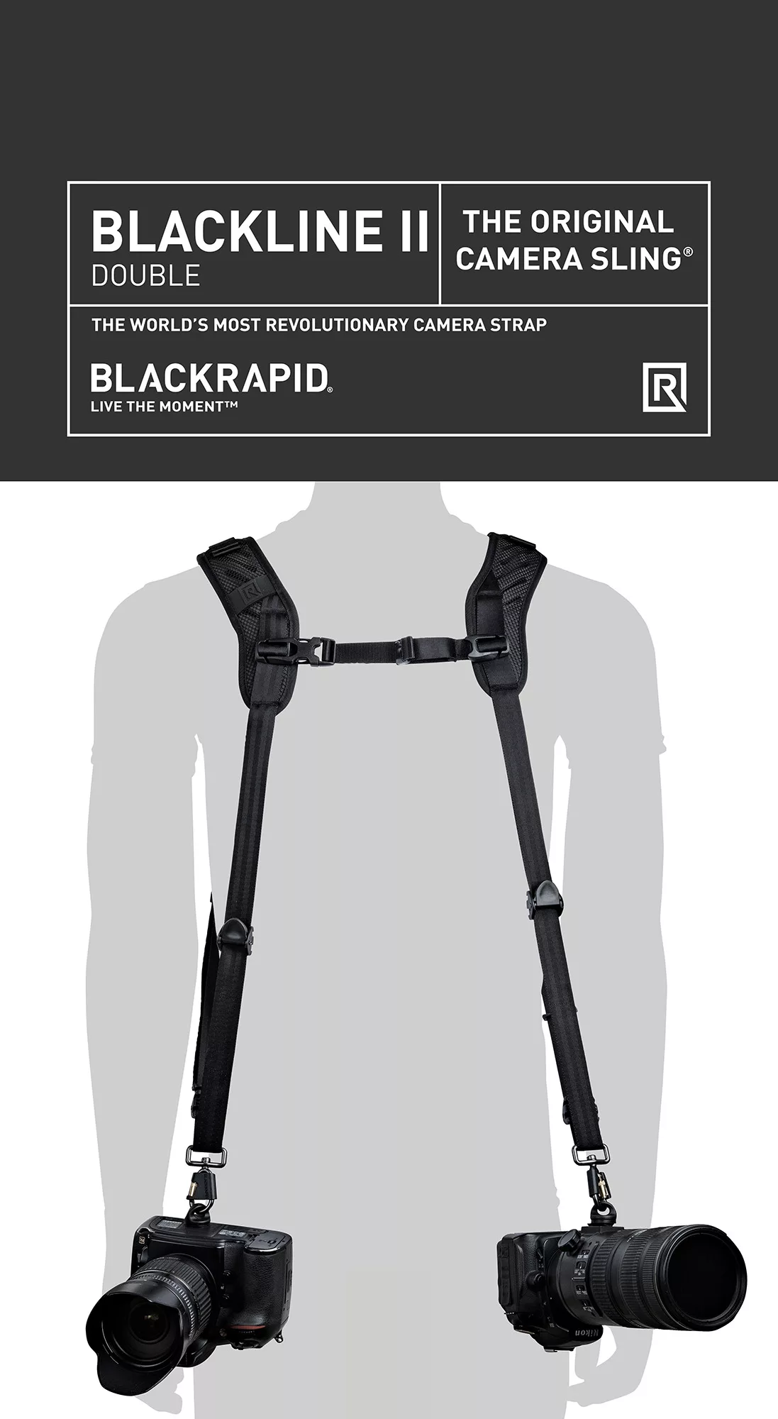 Blackline II DOUBLE - Best Dual Camera Strap, Harness Style, With ULTRA  Breathability! - BLACKRAPID