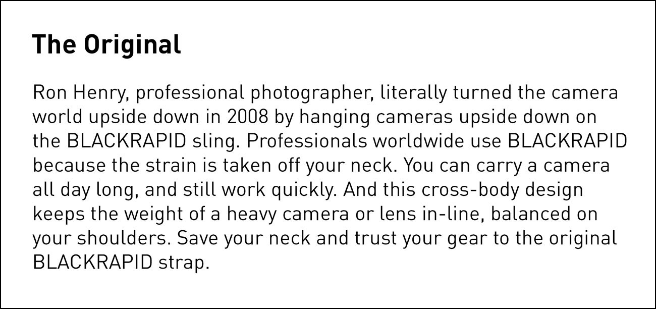 BlackRapid Cross Shot Black Camera Strap - Original BlackRapid Design! 7