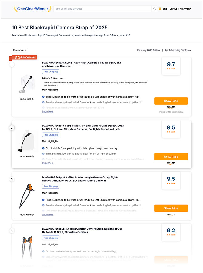 BlackRapid Shines in Latest Camera Strap Roundups: Recognized as a Top Pick for 2026 1