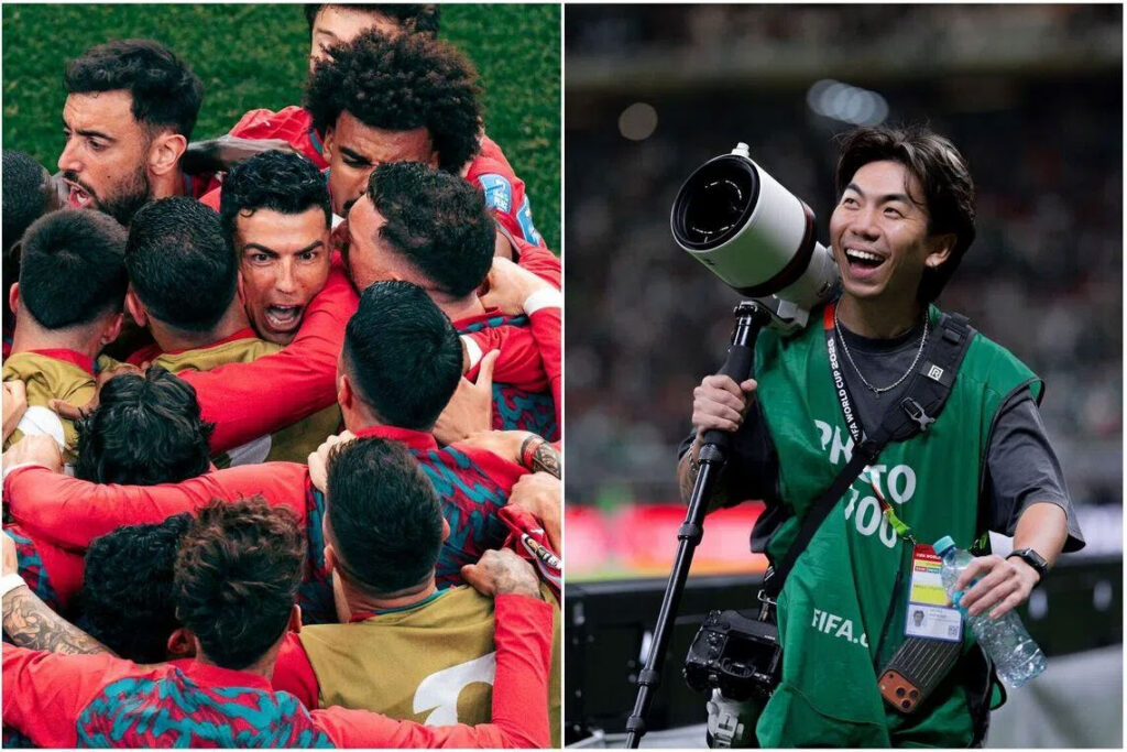 World Cup Photographer uses BLACKRAPID Strap 1