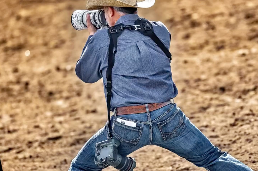 Michael Pintar Shooting FAST-MOVING Rodeos with BLACKRAPID 1